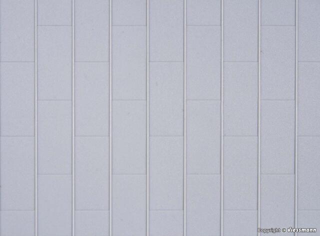 Bliktagplader. Kunststof. 20 cm x 12 cm. Kibri 34138