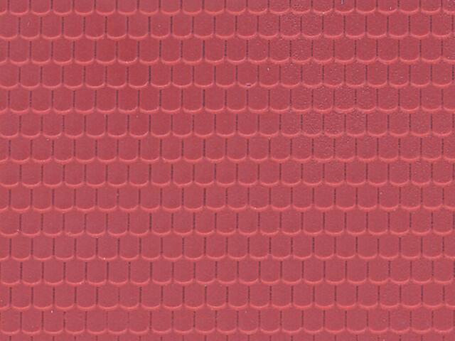 Tegltagplade. Kunststof. 21,8 cm x 11,9 cm. Vollmer 46026.