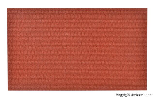 Røde klinker. Lavet af sedimentær komposit. L 28 x B 16 cm. Vollmer 48223