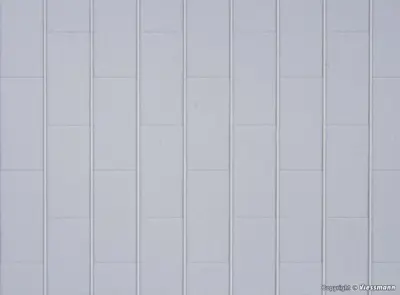 Bliktagplader. Kunststof. 20 cm x 12 cm. Kibri 34138